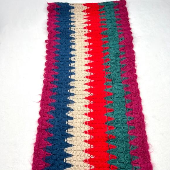 Vintage Zigzag Knit Infinity Scarf - Picture 3 of 7